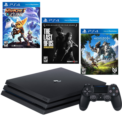 Imagen de PlayStation 4 Pro 1TB + 3 Juegos