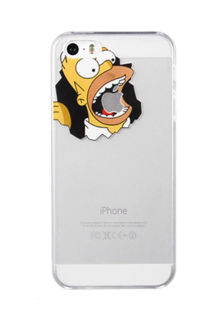 Imagen de TPU transparente Los Simpson  iPhone 5  5 SE
