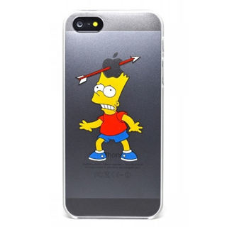 Imagen de TPU transparente  Simpson  Bart  iPhone 5 5S SE