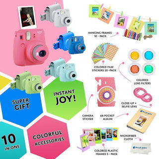 Imagen de Kit Camara Instantanea Fuji Instax mini 9 + 10 Accesorios