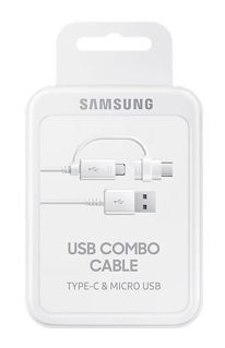 Imagen de Cable USB Combo Tipo C y Micro USB Original Samsung