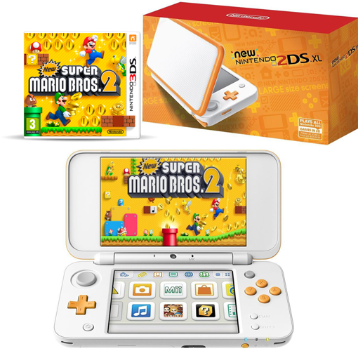 Imagen de New Nintendo 2DS XL Naranja + New Super Mario Bros 2