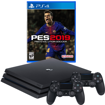 Imagen de PlayStation 4 Pro 1TB + PES 19 + 2 Joysticks