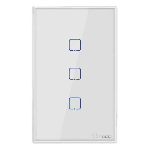 Imagen de Sonoff T0US3C Interruptor de Pared 3 Botones WiFi