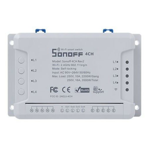Imagen de Sonoff 4CH R2 Interruptor Inteligente WIFI