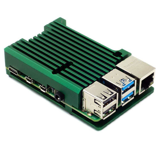 Imagen de Gabinete Disipador Aluminio Pimoroni Raspberry Pi 4