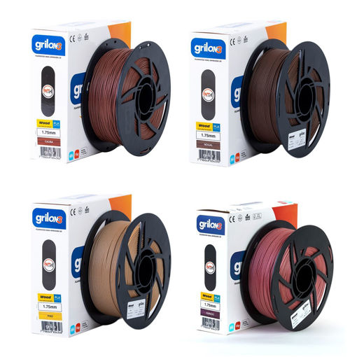 Imagen de Filamento PLA Wood Madera Grilon3 1kg 1.75mm