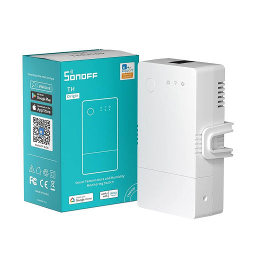 Imagen de Sonoff TH Origin THR316 16A Interruptor Temperatura y Humedad