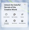 Imagen de Filamento PLA Hyper Creality Arcoiris 1.75mm 1KG