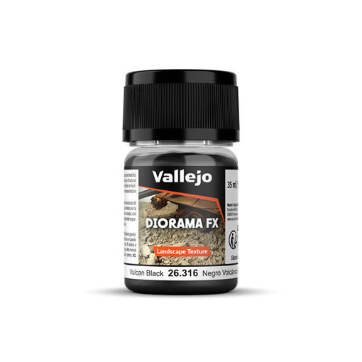 Imagen de Vallejo Diorama Effects Negro Volcánico 0,1-06 mm 35 ml