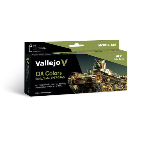 Imagen de Vallejo AFV Set IJA Colors Early/Late 1937-1945 (8 x 18 ml)