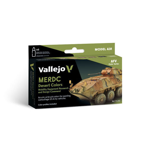 Imagen de Vallejo Pinturas AFV Set MERDC Desert Colors (6 x 18 ml)