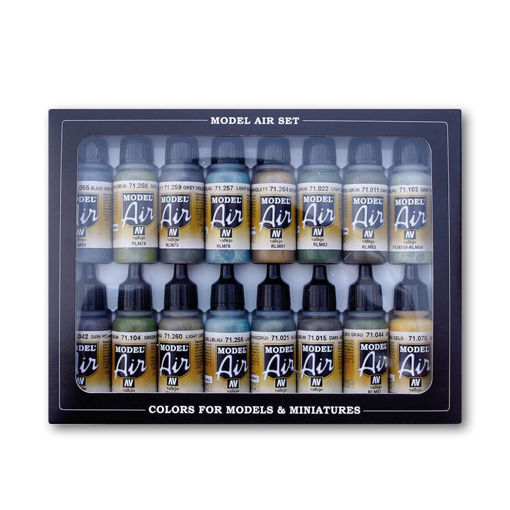 Imagen de Vallejo Pinturas Air War Set Colores RLM (16 x 17 ml)
