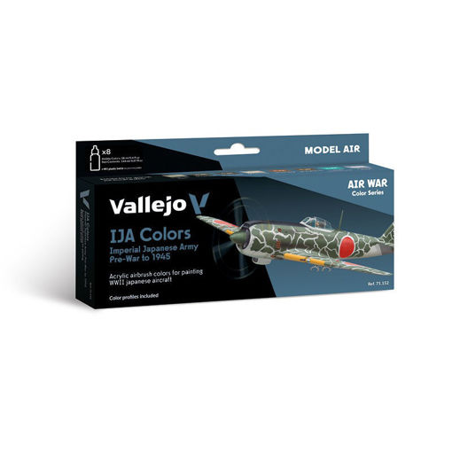 Imagen de Vallejo Air War Set IJA colors pre-war to 1945 (8 x 18 ml)