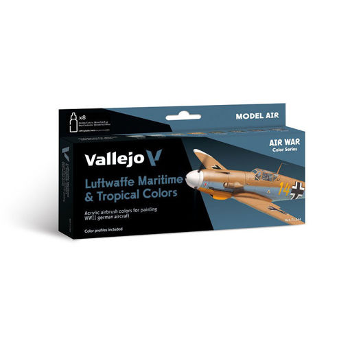 Imagen de Vallejo Air War Set Luftwaffe Maritime & Tropical 8un