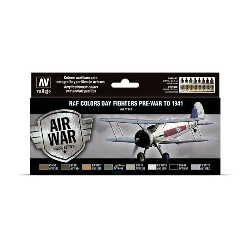 Imagen de Vallejo Air War Set RAF Day Fighters Pre-War to 41 8un