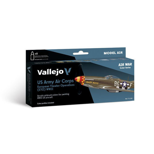 Imagen de Vallejo Air War Set US Army Air Corps ETO WWII (8x18ml)