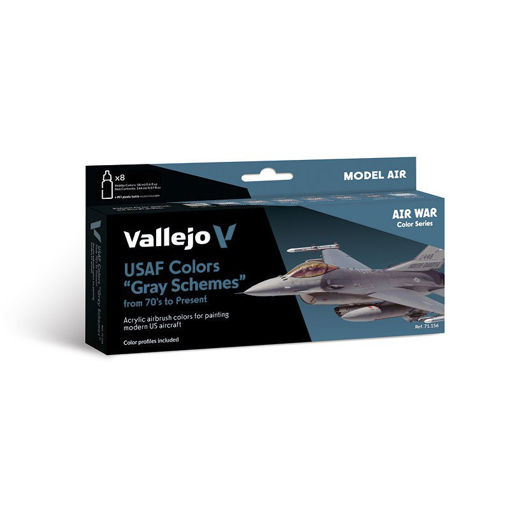 Imagen de Vallejo Air War Set USAF Grey Schemes 70’s to Present 8un