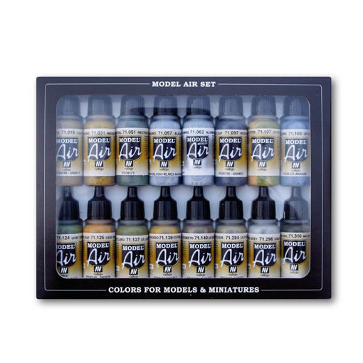 Imagen de Vallejo Air War Set WWII USAAF Aircraft (16 x 17 ml)