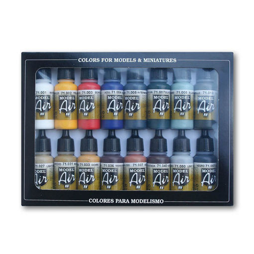 Imagen de Vallejo Pinturas Basic Set Colores Básicos (16 x 17 ml)