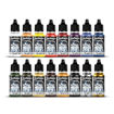 Imagen de Vallejo Pinturas Figure Set Basic Colors USA (16 x 18 ml)