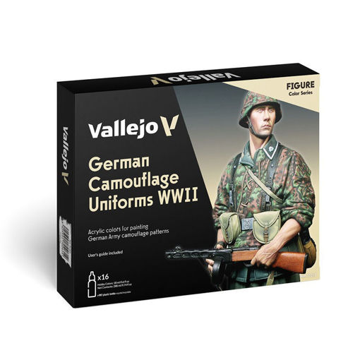 Imagen de Vallejo Figure Set German Camouflage WWII (16 x 18 ml)