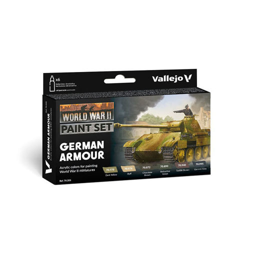Imagen de Vallejo Pinturas Wargames Set German Armour (6 x 18 ml)