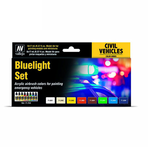 Imagen de Vallejo Civil Vehicles Set Bluelight Set (8 x 17 ml)