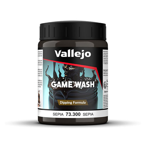 Imagen de Vallejo Pinturas Game Wash Formula de Inmersión Sepia 200 ml