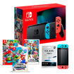 Imagen de Nintendo Switch Neon  Mario + Super Smash Bros + Vidrio