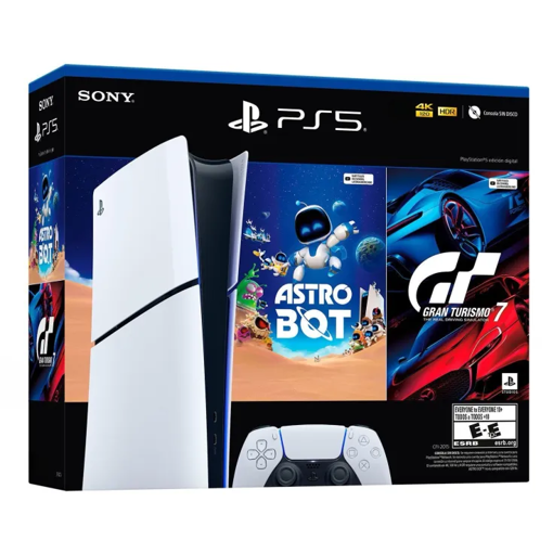 Imagen de Consola PlayStation 5 Slim Digital 1TB - Incluye 2 Juegos Astro / Gran Turismo 7