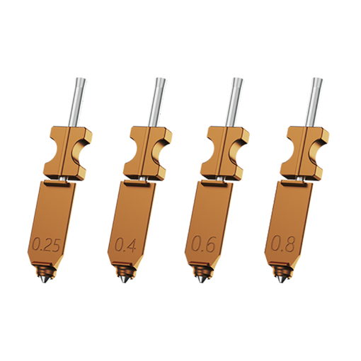 Imagen de Set Boquilllas 0,2, 0,4, 0,6 y 0,8mm Flashforge AD5M y PRO