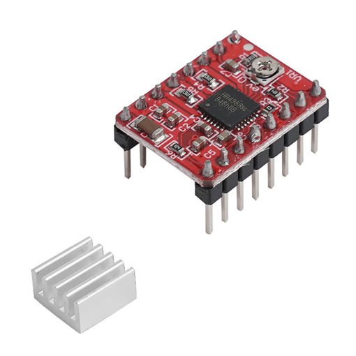 Imagen de Controlador HWW A4988 Motor Paso Paso (PCB roja) TTC450 Pro