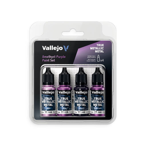 Imagen de Vallejo True Metallic Metal Set Purpura Amatista (4 x 18ml)