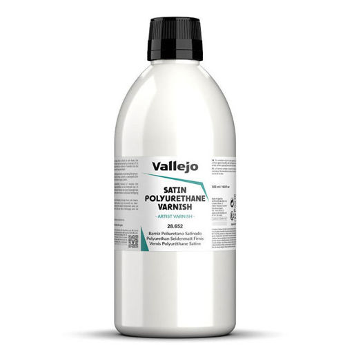 Imagen de Vallejo Barniz Poliuretano Satinado 500 ml.