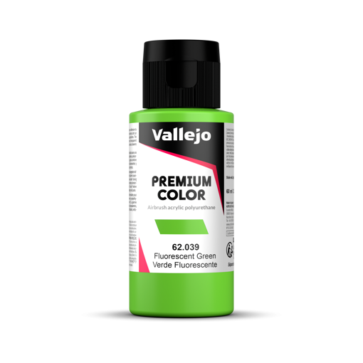 Imagen de Vallejo Pintura Premium Color Verde Fluo 60 ml.