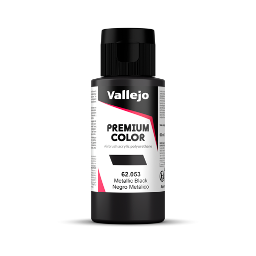 Imagen de Vallejo Pintura Premium Color Negro Metálico 60 ml.