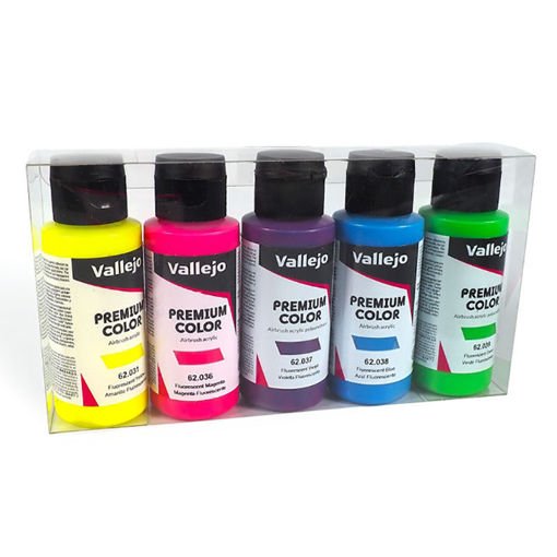 Imagen de Vallejo Premium Color Set Fluorescentes (5 x 60ml)
