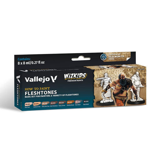 Imagen de Vallejo Wizkids Fleshtones Set (8 x 8 ml.)