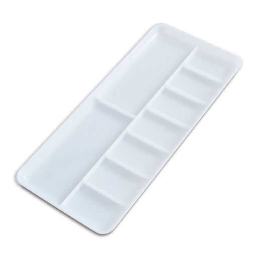 Imagen de Vallejo Paleta de Plástico Rectangular 18 × 8,5 cm.