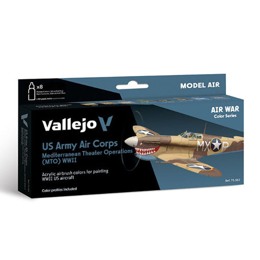 Imagen de Vallejo Model Air US Army Air Corps (MTO) WWII Set 8x18ml