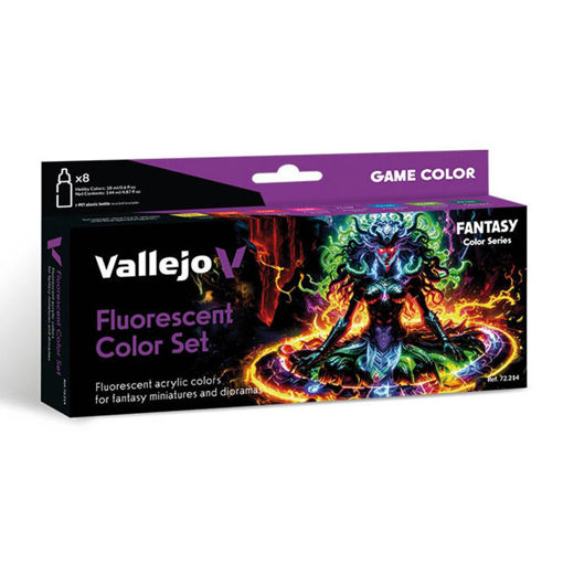 Imagen de Vallejo Game Color Fluorescent Color Set(8 x 18 ml.)