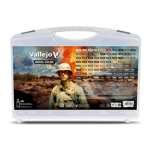 Imagen de Vallejo Model Color Maletín Model Color Military 80 x 18 ml.