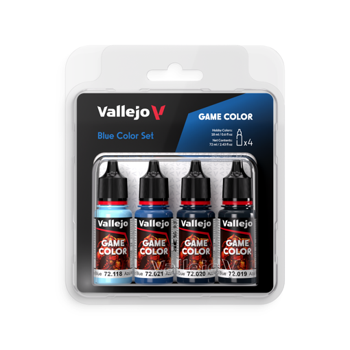 Imagen de Vallejo Pinturas Game Color Azul Set (4 x 18 ml.)