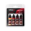 Imagen de Vallejo Pinturas Game Color Rojo Set (4 x 18 ml.)