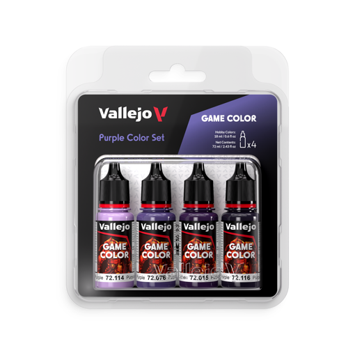 Imagen de Vallejo Pinturas Game Color Púrpura Set (4 x 18 ml.)