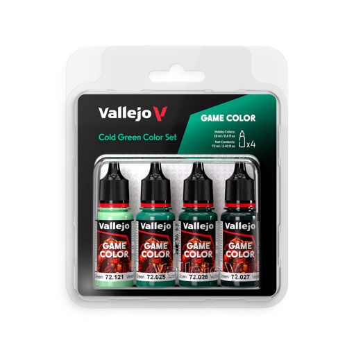 Imagen de Vallejo Pinturas Game Color Verde Frío Set (4 x 18 ml.)