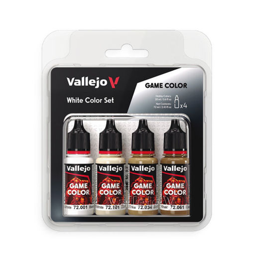 Imagen de Vallejo Pinturas Game Color Blanco Set (4 x 18 ml.)