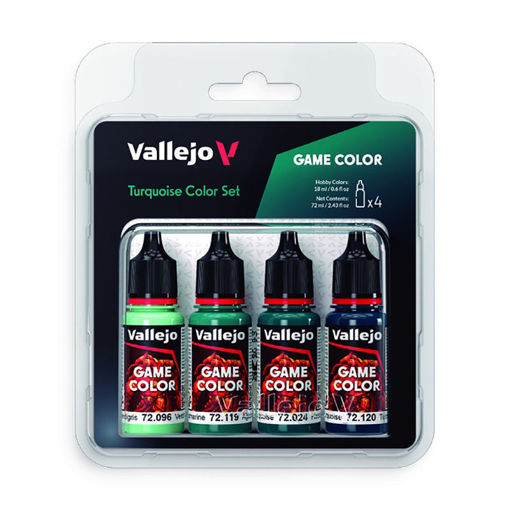 Imagen de Vallejo Pinturas Game Color Turquesa Set (4 x 18 ml.)