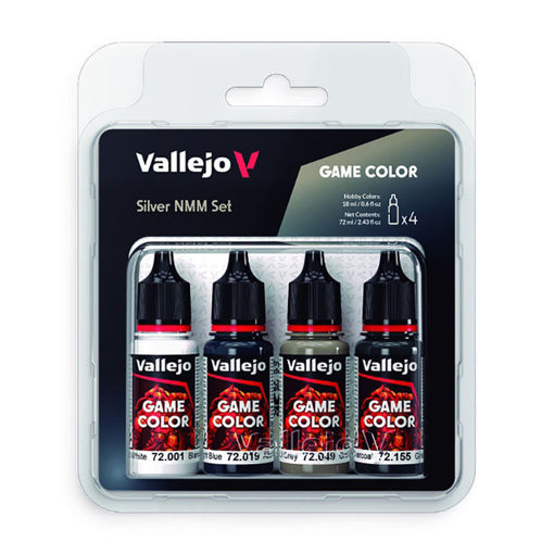 Imagen de Vallejo Pinturas Game Color Plata NMM Set (4 x 18 ml.)